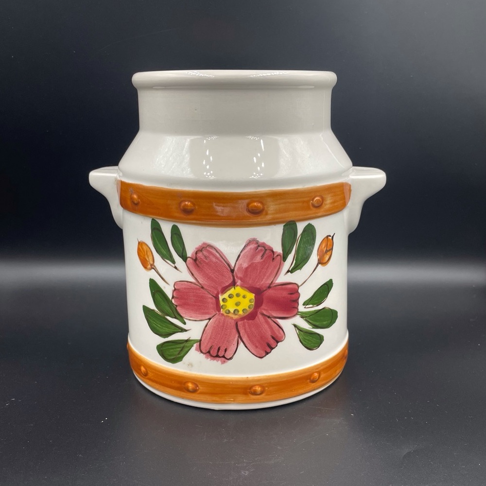 Vintage Relpo 79 Ceramic Measurement Jar, Utensil Holder Made in Japan